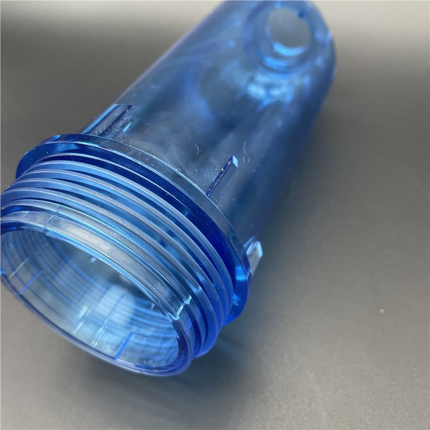 嘉興模具塑料廠 凈水器配件 藍色塑料瓶 PC耐腐蝕 塑料加工 凈水器濾芯 